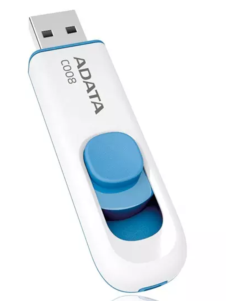 Memoria Adata USB 16GB Color Blanco + Az 1