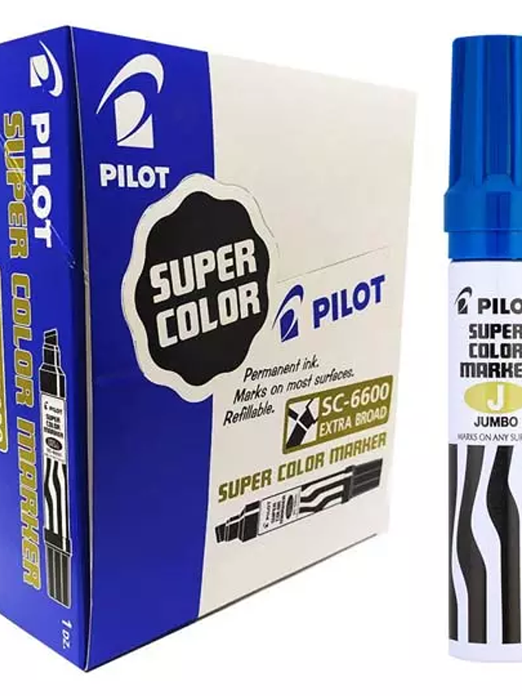 Marcador permanente Jumbo Pilot punta ci 1