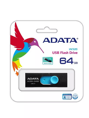 Memoria USB Adata Uv320, 64GB, USB 3.