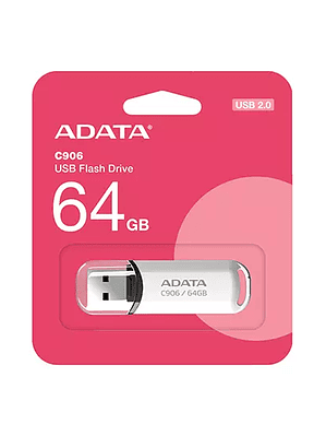 Memoria USB Adata C906, 64GB, USB 2.0, L