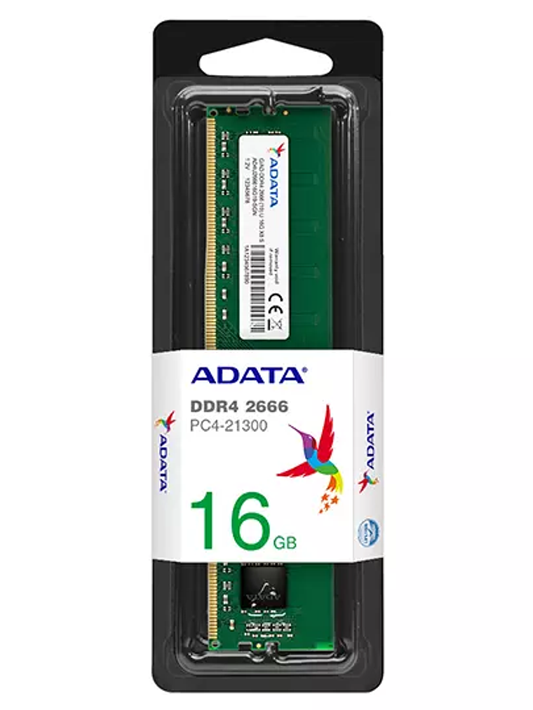 Memoria RAM Adata DDR4, 2666MHz, 16GB. 1