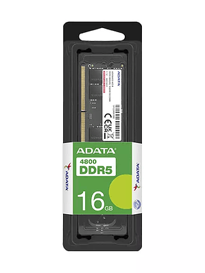 Memoria RAM Adata DDR5, 4800MHz, 16GB.
