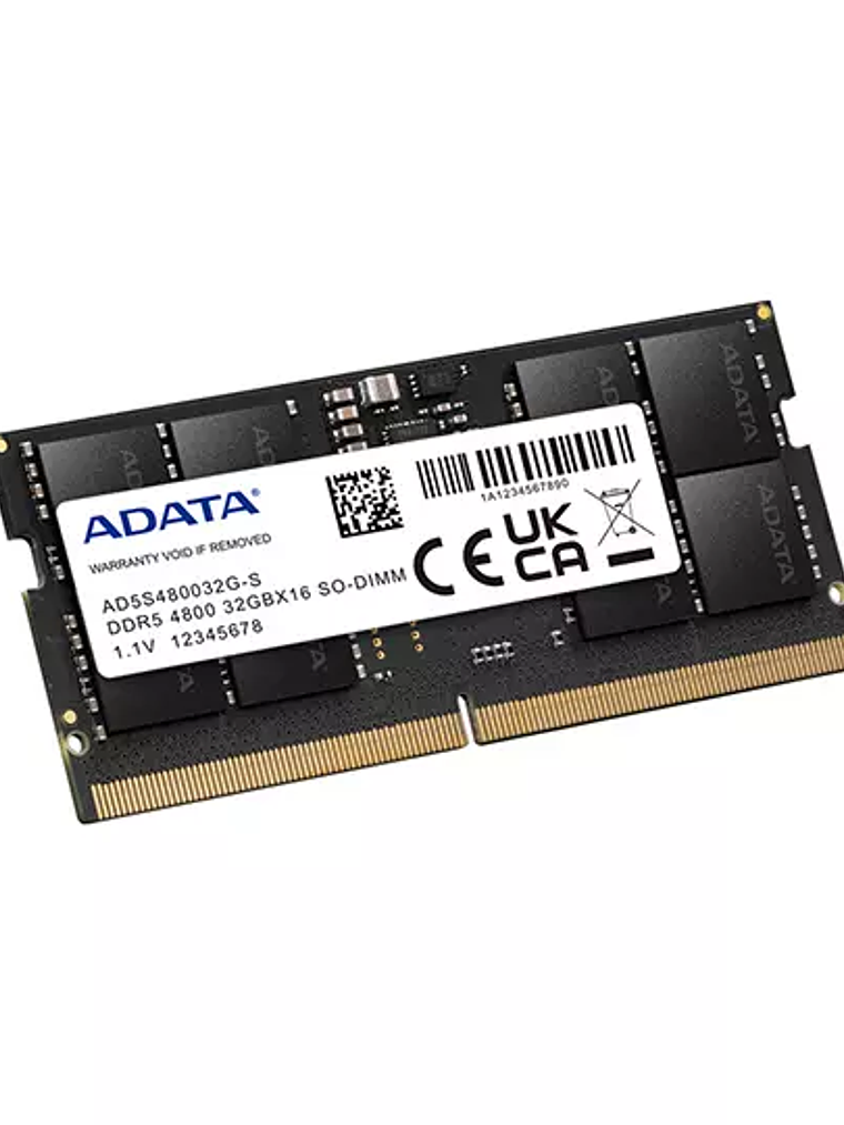 Memoria RAM Adata DDR5, 4800MHz, 32GB. 1