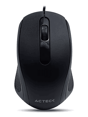 Mouse Acteck alámbrico negro