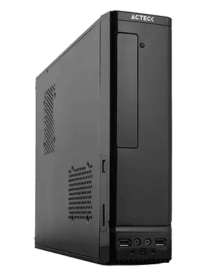 LM-GABINETE SLIM ATOM NEGRO ACTECK.