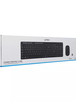Kit teclado y mouse Acteck negro