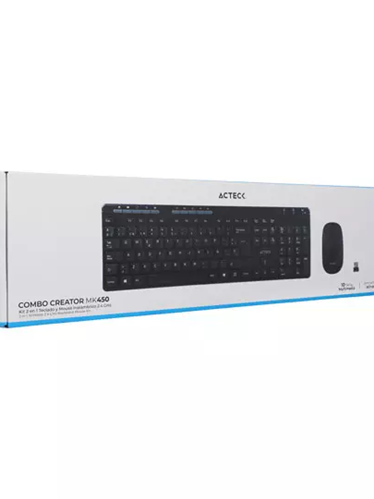 Kit teclado y mouse Acteck negro 1