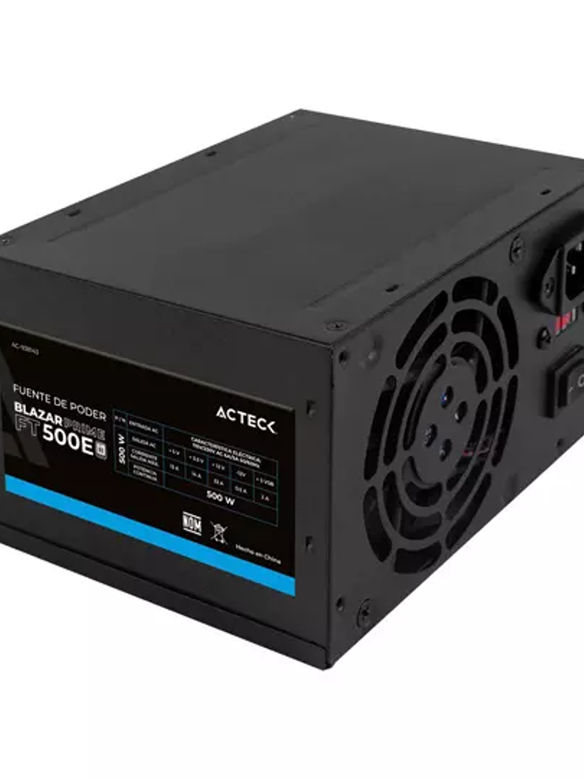 FUENTE DE PODER ACTECK ATX DE 500W COLOR 1