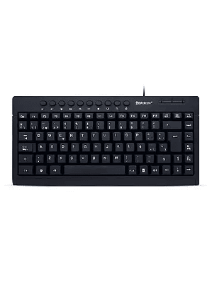 TECLADO USB MINI NEGRO MULTIMEDIA