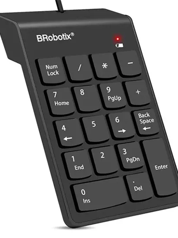 Teclado USB Brobotix numerico negro. 1