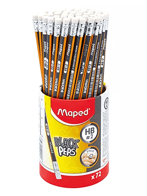 Lápiz de grafito black peps Maped con 72