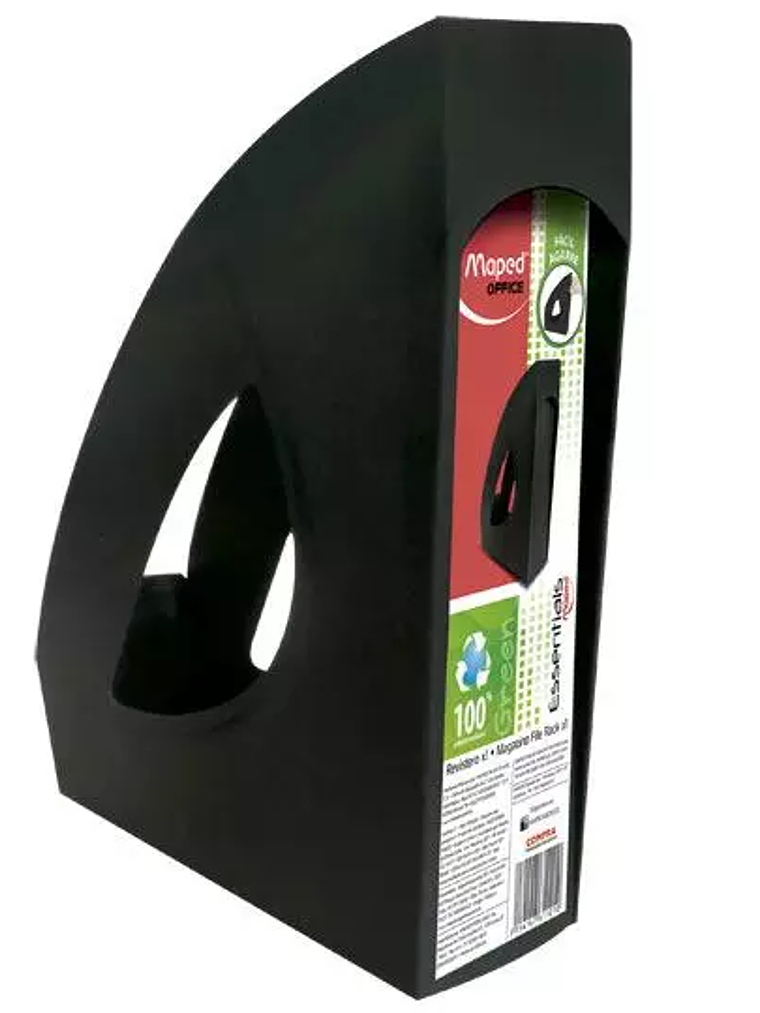 Revistero essentials green negro Maped c 1