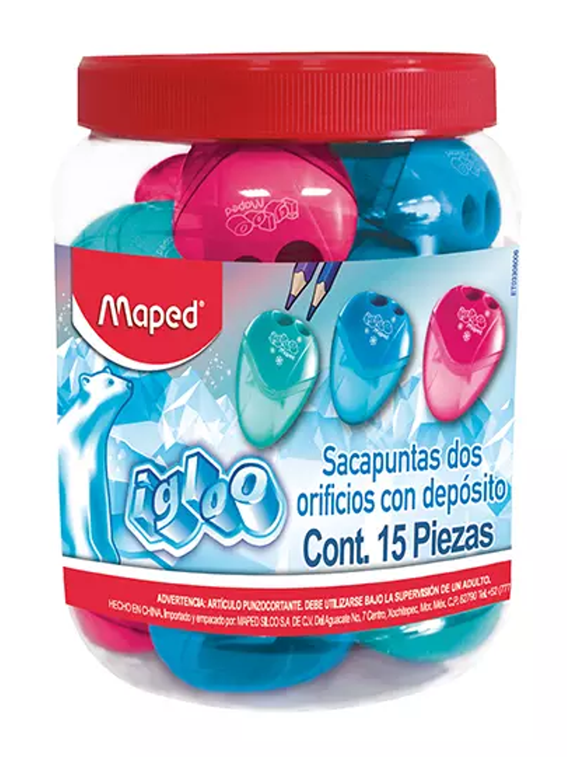 Sacapuntas i-gloo Maped 2 orificios 1 1