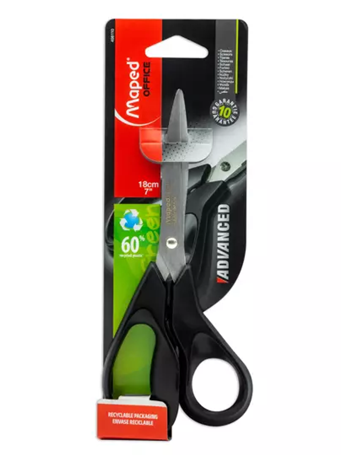 Tijera advanced green Maped de 18 cm  co 1