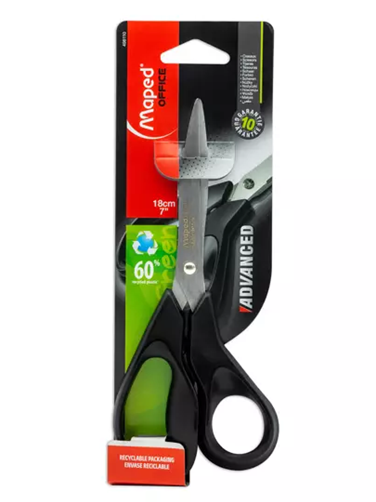 Tijera advanced green Maped de 18 cm  co 1