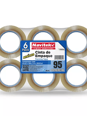 Cinta de empaque uso 95 Navitek transpar