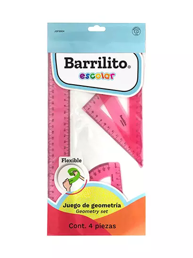 JUEGO DE GEOMETRIA BARRILITO FLEXIBLE 1 1