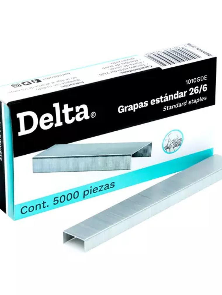 Grapa estándar 26/6 Barrilito caja con 5 1