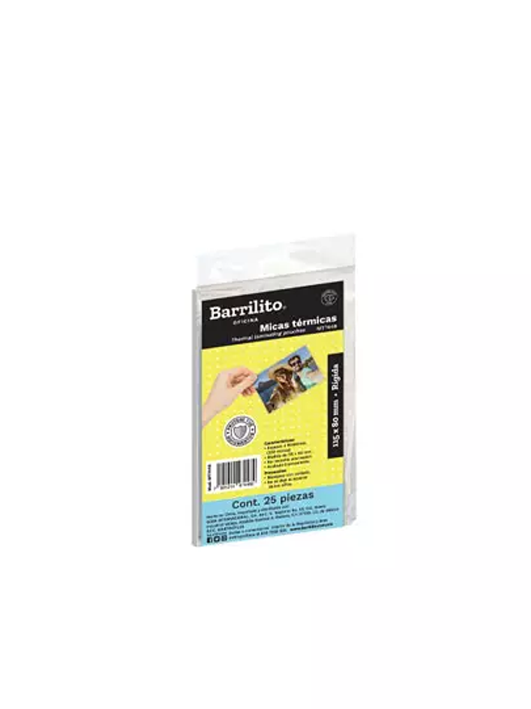 Mica térmica barrilito credencial 8 m 1