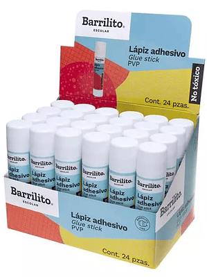 Lápiz adhesivo 21 g Barrilito color blan
