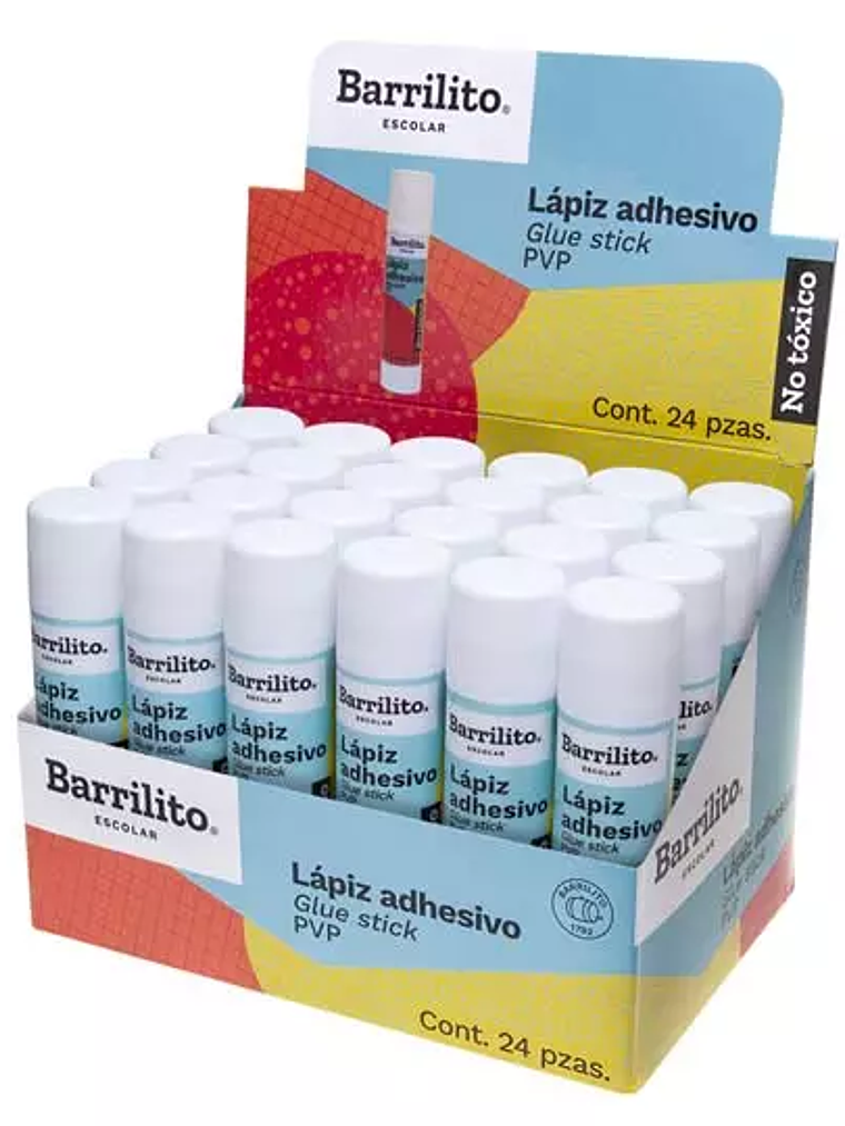 Lápiz adhesivo 21 g Barrilito color blan 1