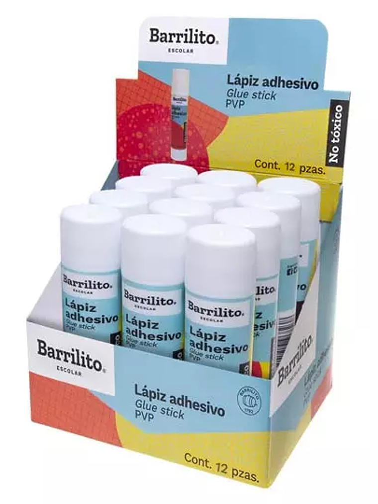 Lápiz adhesivo 36 g Barrilito color blan 1