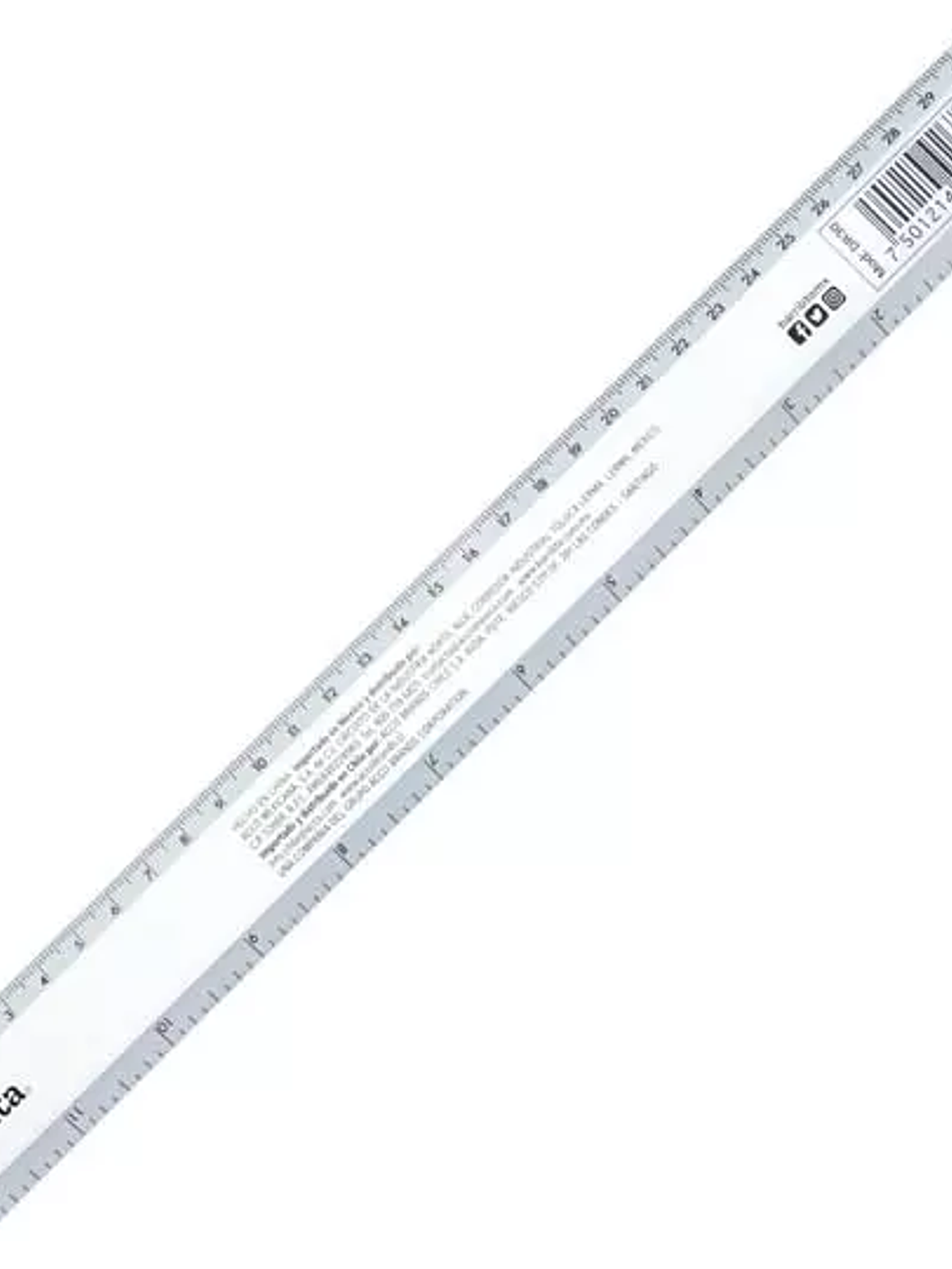 Regla metálica delta 30 cm Barrilito de 1