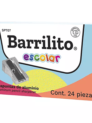 Sacapuntas metálico diagonal Barrilito 1