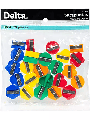 Sacapuntas de plástico 1 orificio Barri