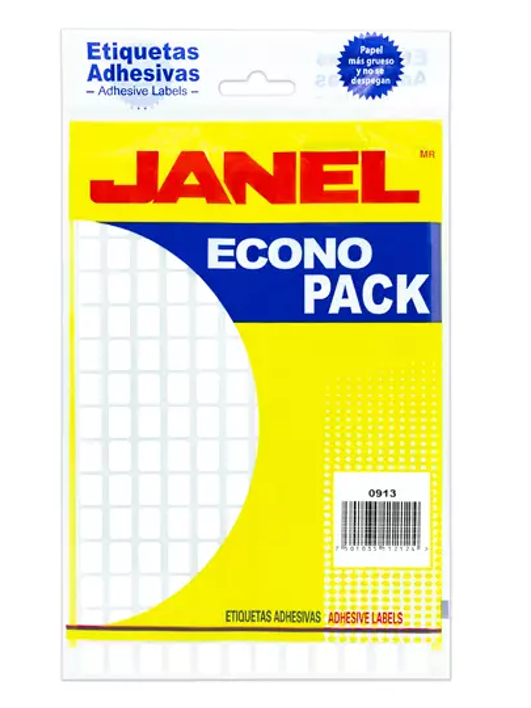 Etiqueta blnaca JANEL econopack no. 1 co 1
