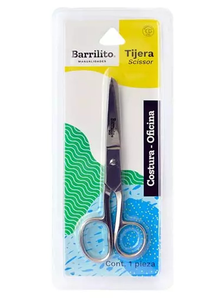 Tijera oficina/costura Barrilito 15.2 cm 1
