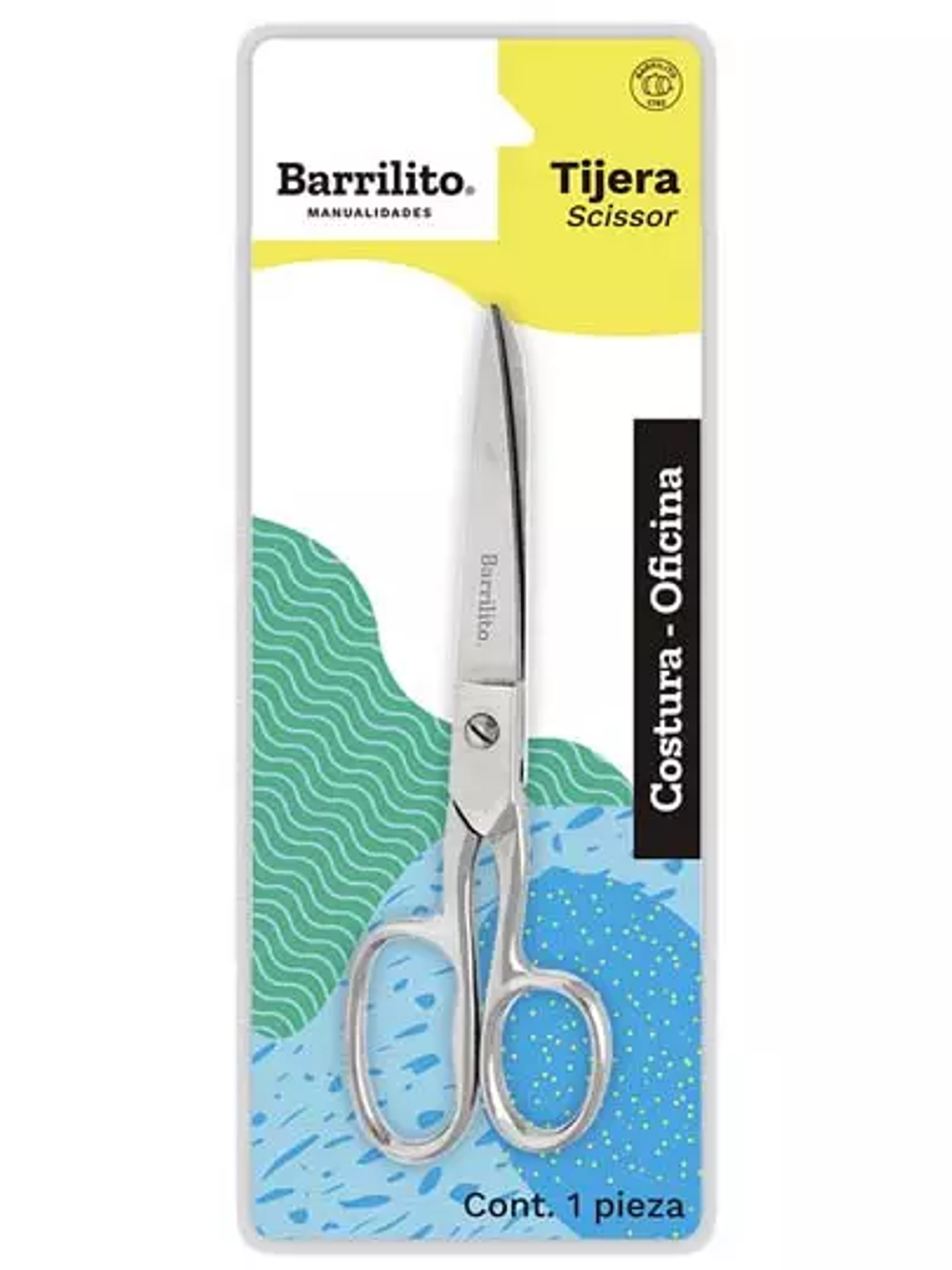 Tijera oficina/costura Barrilito 17.7 cm 1