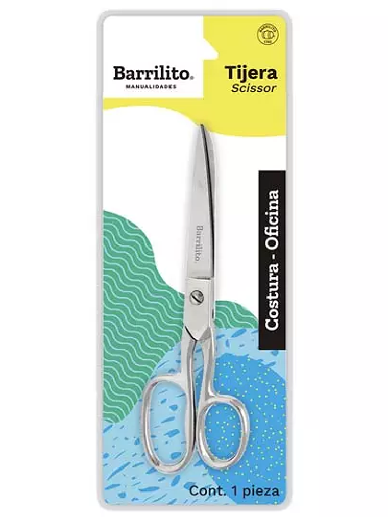 Tijera oficina/costura Barrilito 17.7 cm 1