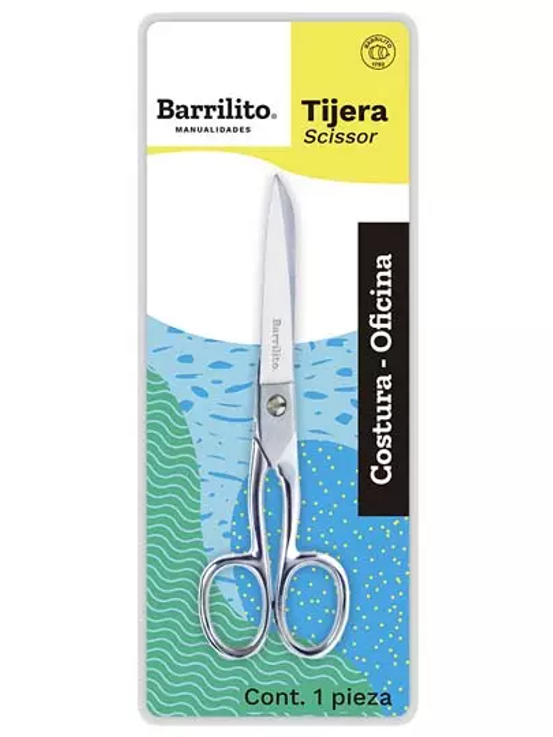 Tijera oficina/costura Barrilito 15.2 cm 1