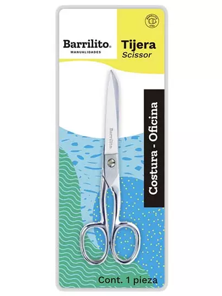 Tijera oficina/costura Barrilito 15.2 cm 1