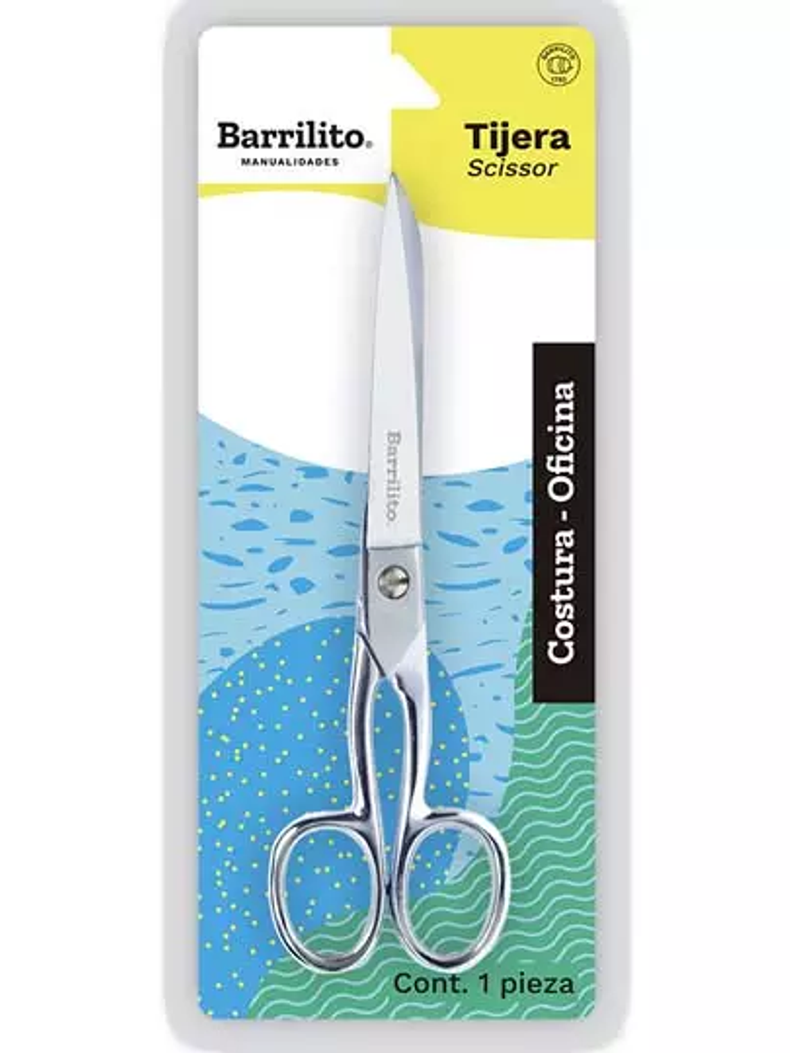 Tijera oficina/costura Barrilito 20.3 cm 1