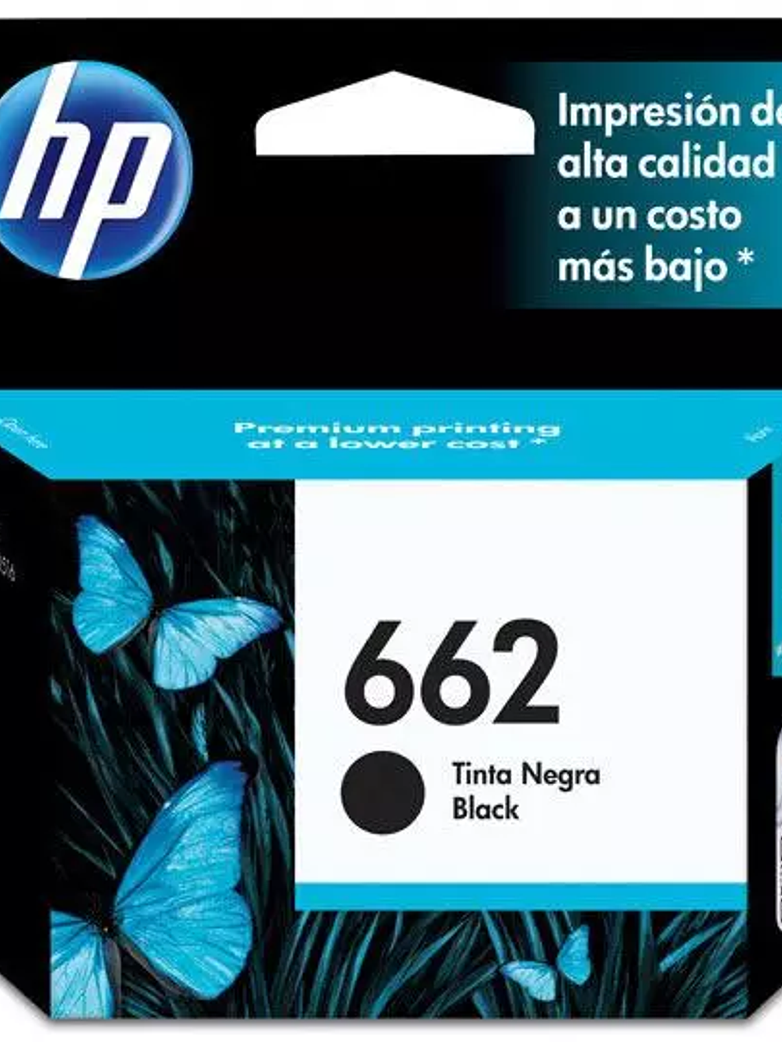 Cartucho de tinta negra HP 662 1