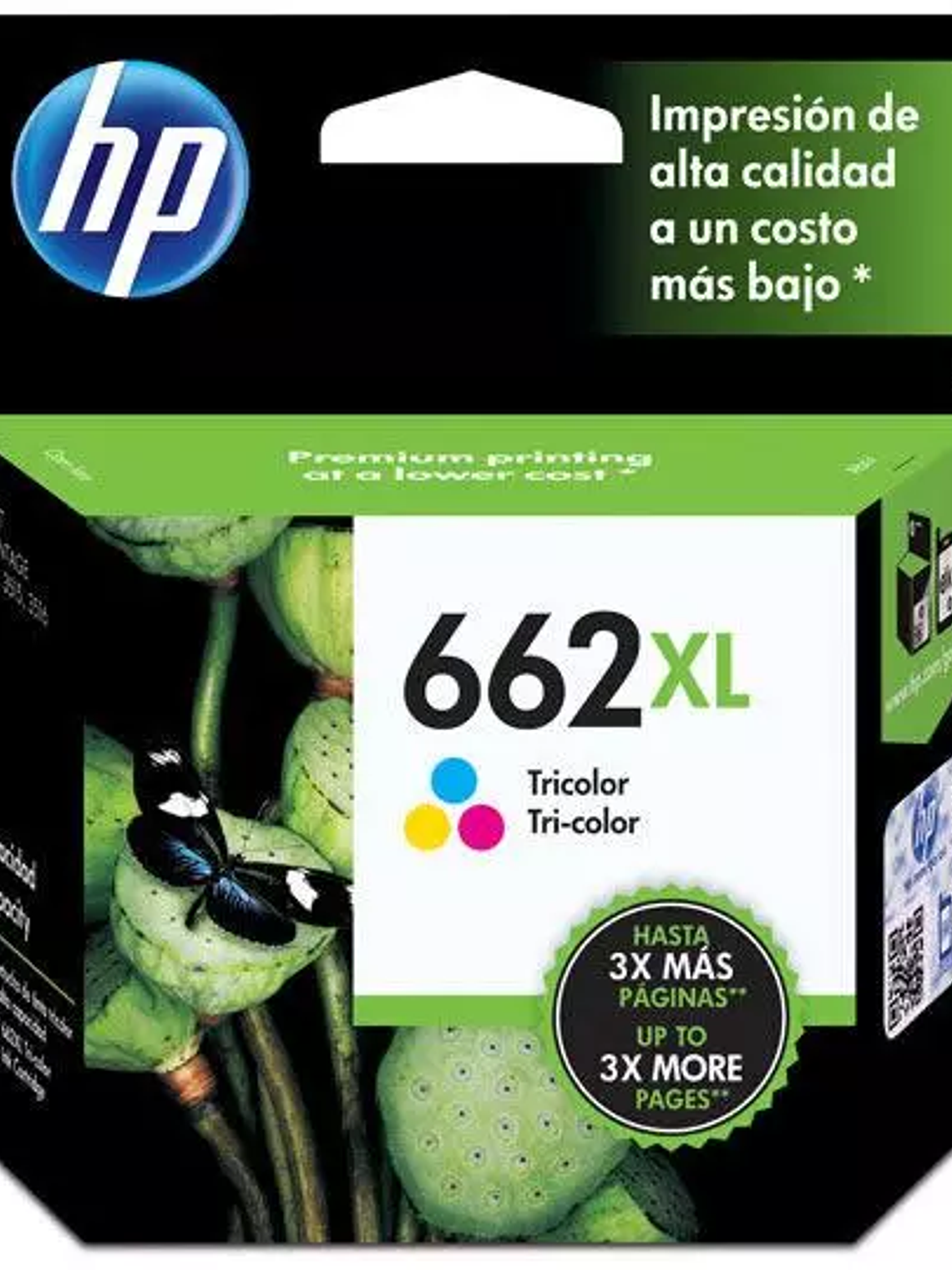 Cartucho de tinta tricolor HP 662xl 1