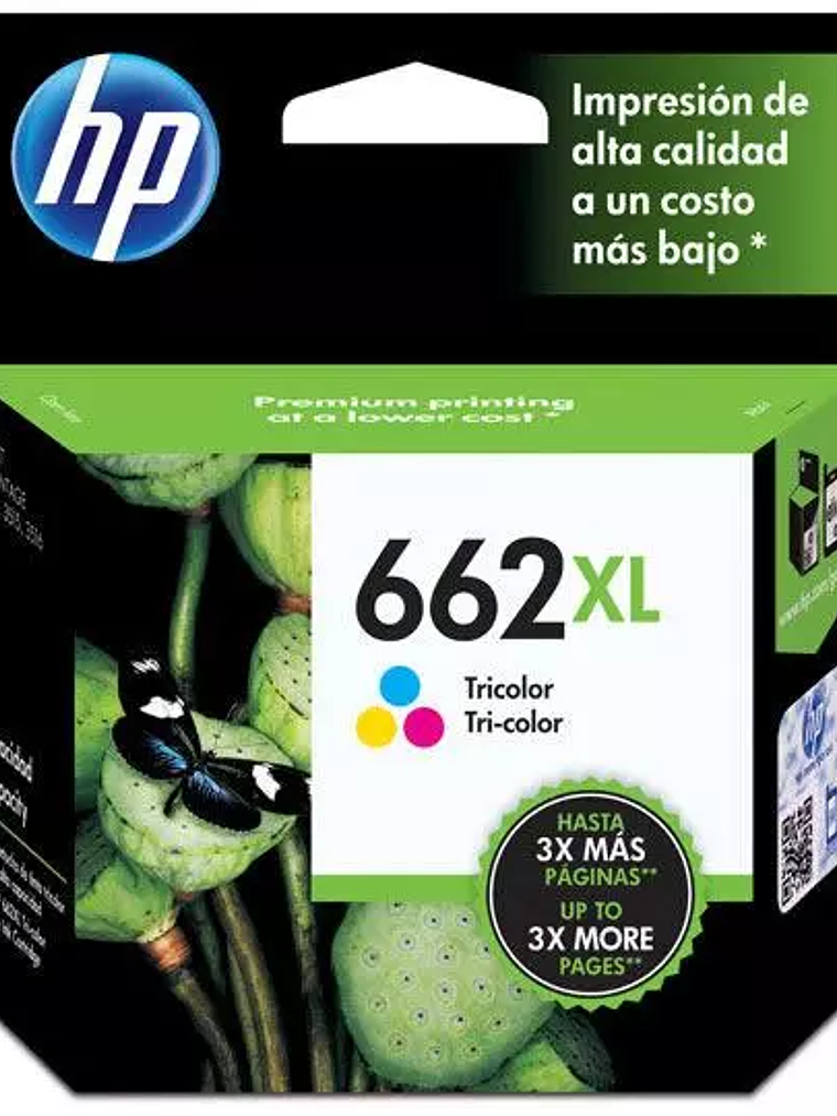Cartucho de tinta tricolor HP 662xl 1
