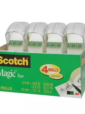 Cinta Mágica Scotch 19mm x 12.7m con des