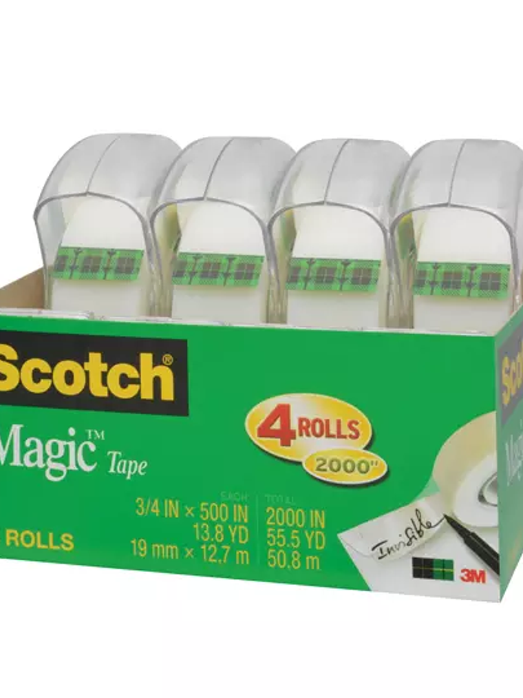 Cinta Mágica Scotch 19mm x 12.7m con des 1