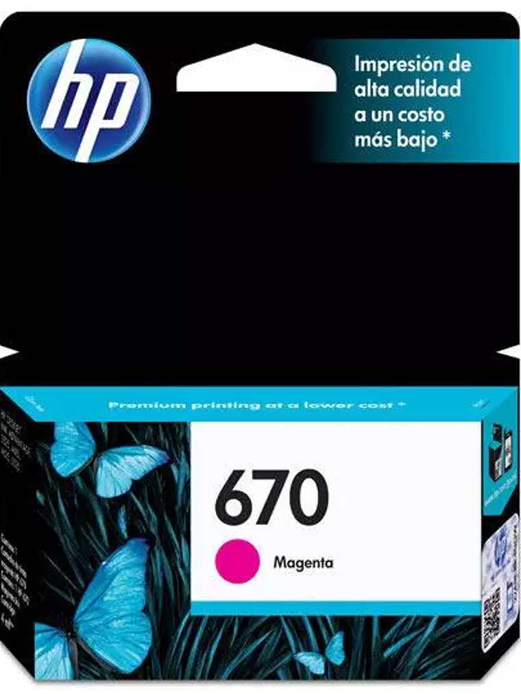 Cartucho de tinta magenta HP 670 1