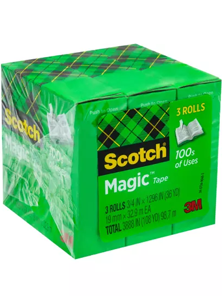 Cinta Mágica Scotch Mod. 810-3pk 3M 19x3 1