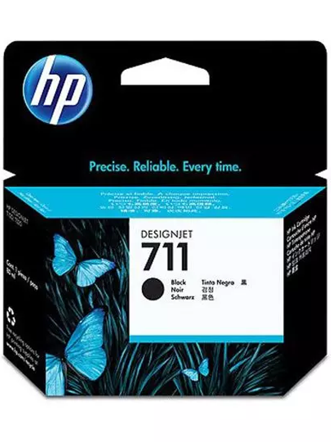 Cartucho de tinta HP 711 de 80 ml negro 1