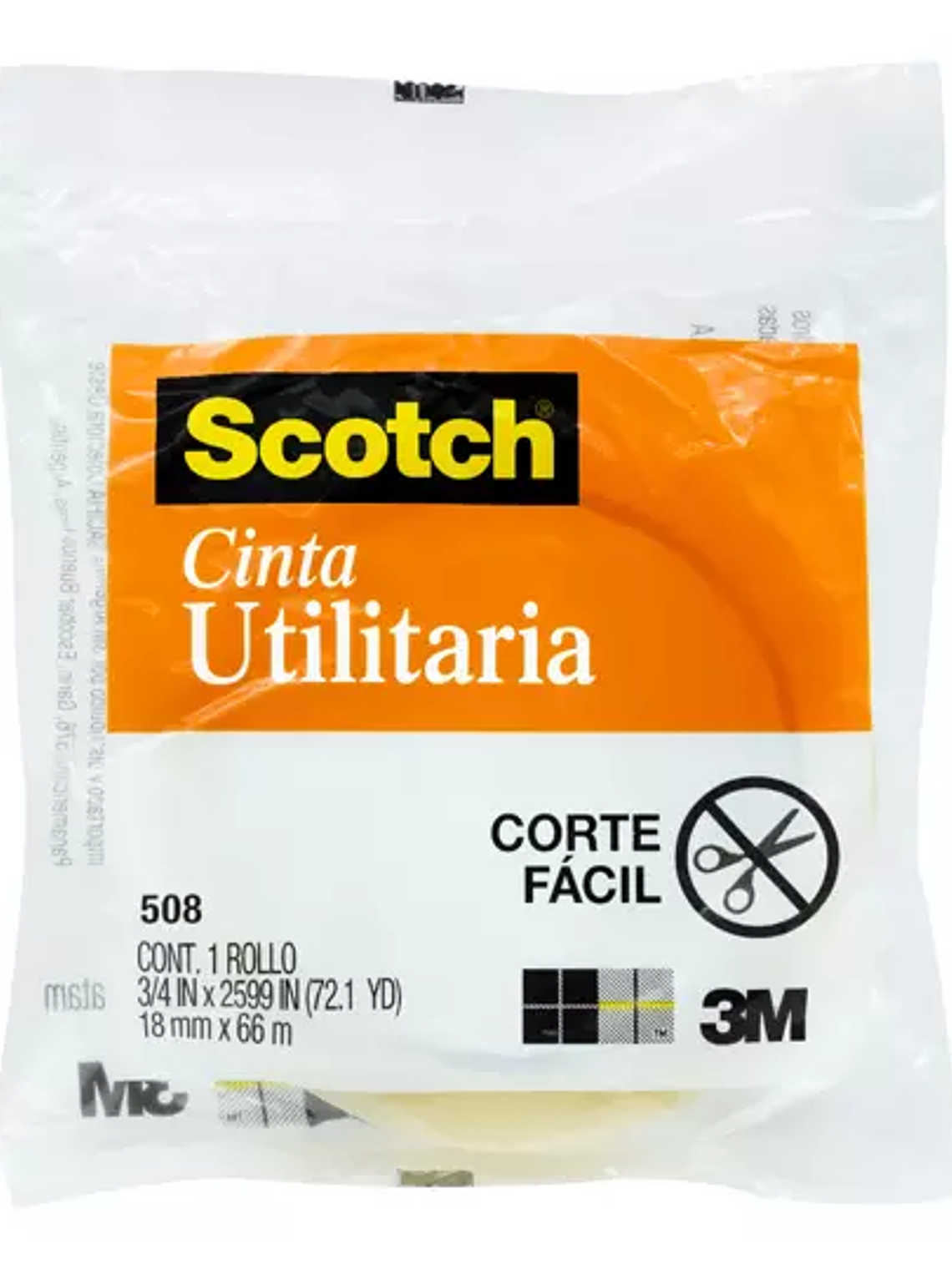 Cinta utilitaria Mod. 508 Scotch 3M 18x6 1