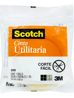 Cinta utilitaria Mod. 508 Scotch 3M 18x6