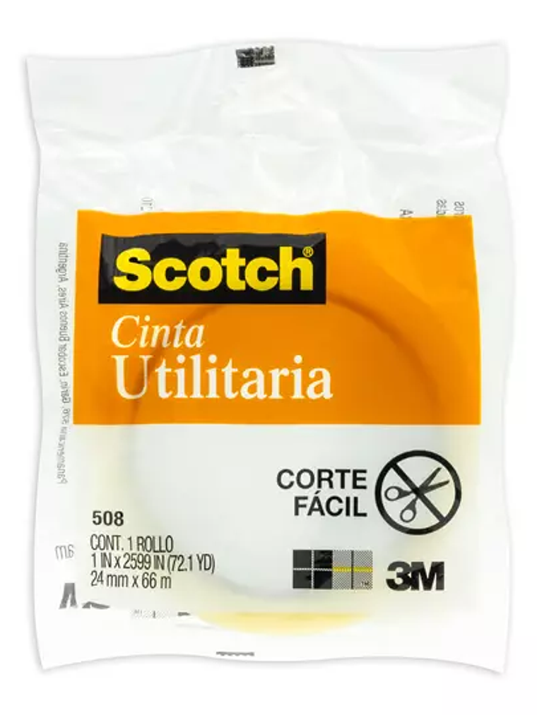 Cinta utilitaria Scotch Mod. 508 3M 24x6 1