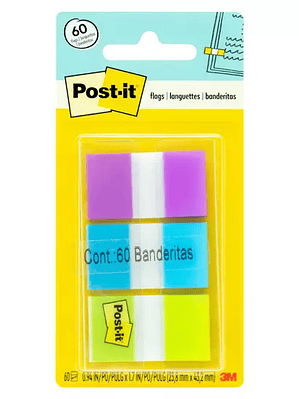Banderitas Post-it Mod. 680-PBG 3M 1x1.5