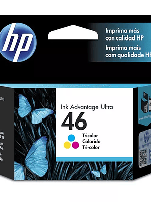 Cartucho de tinta tricolor HP 46 adva