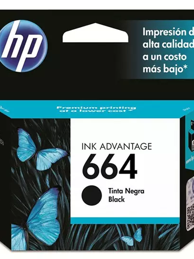 Cartucho de tinta negra HP 664 advantage 1
